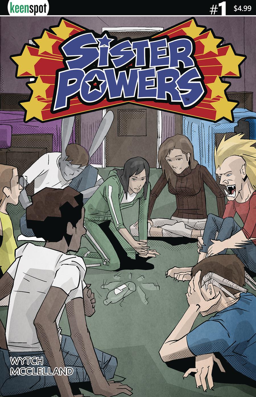 Sister Powers #1 Cover C Variant Spin The Bottle Cover