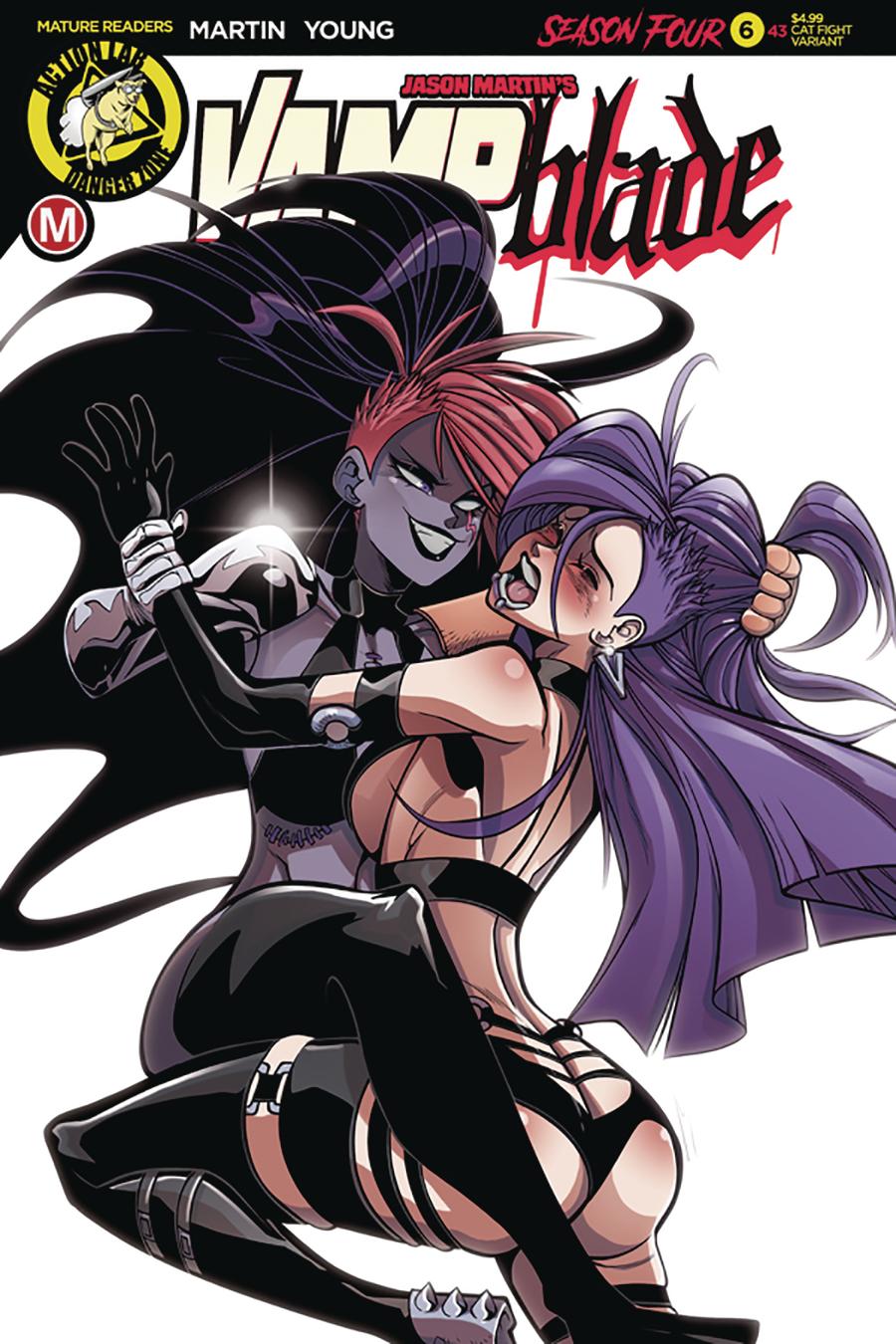 Vampblade Season 4 #6 Cover E Variant Marco Maccagni Amalgama Cat Fight Cover