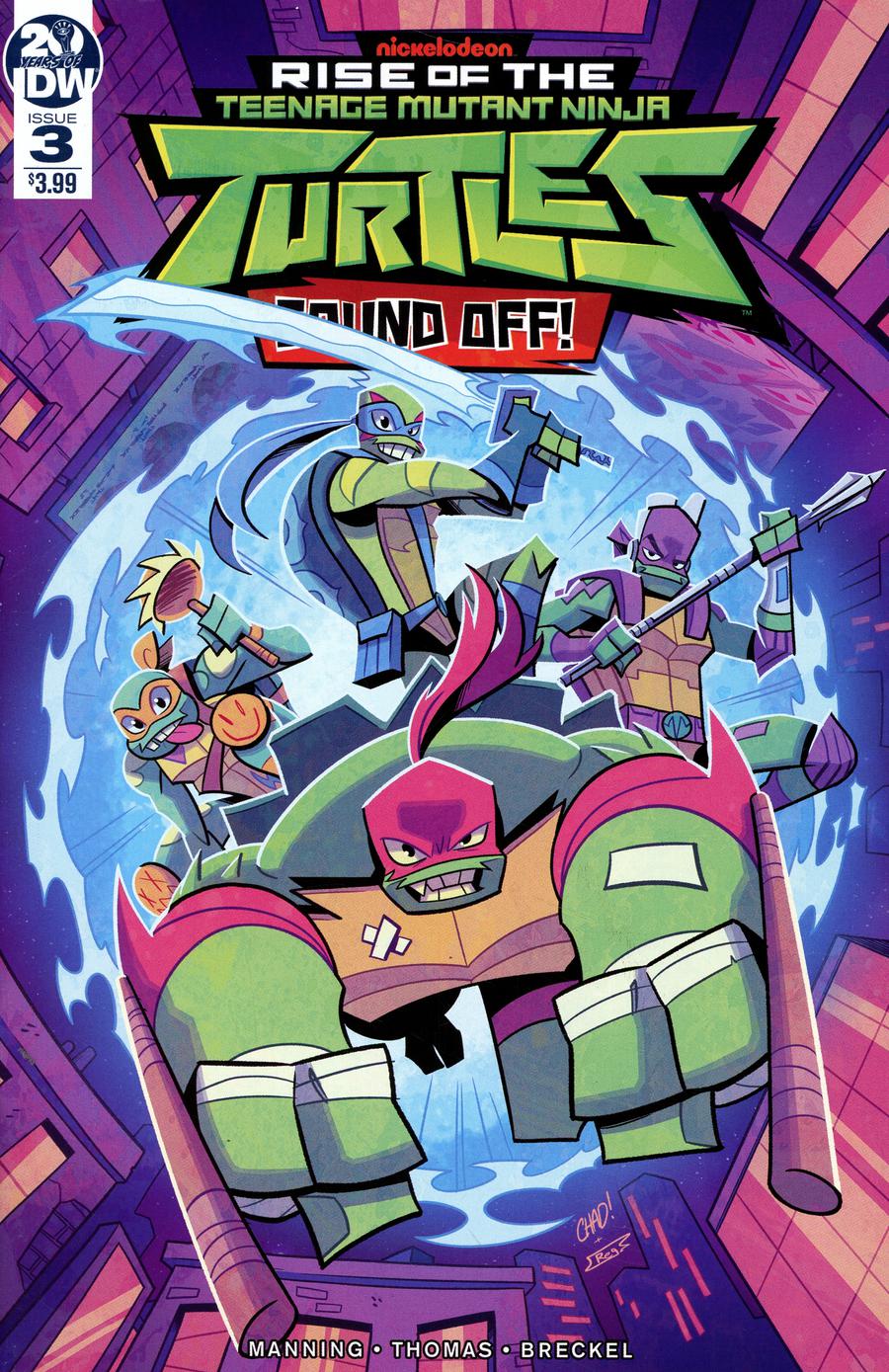 Rise Of The Teenage Mutant Ninja Turtles Sound Off #3 Cover A Regular Chad Thomas Cover
