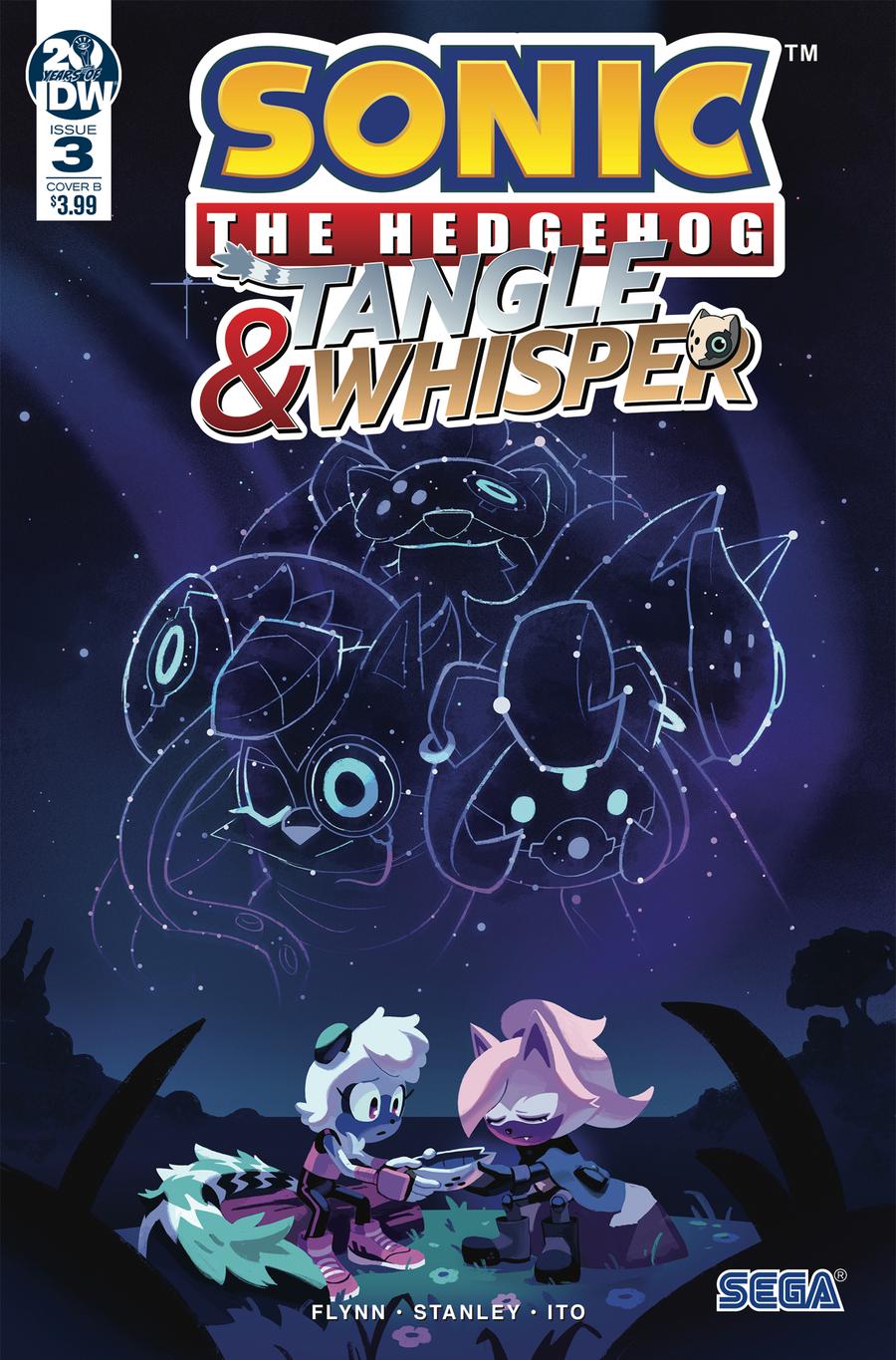 Sonic The Hedgehog Tangle & Whisper #3 Cover B Variant Nathalie Fourdraine Cover