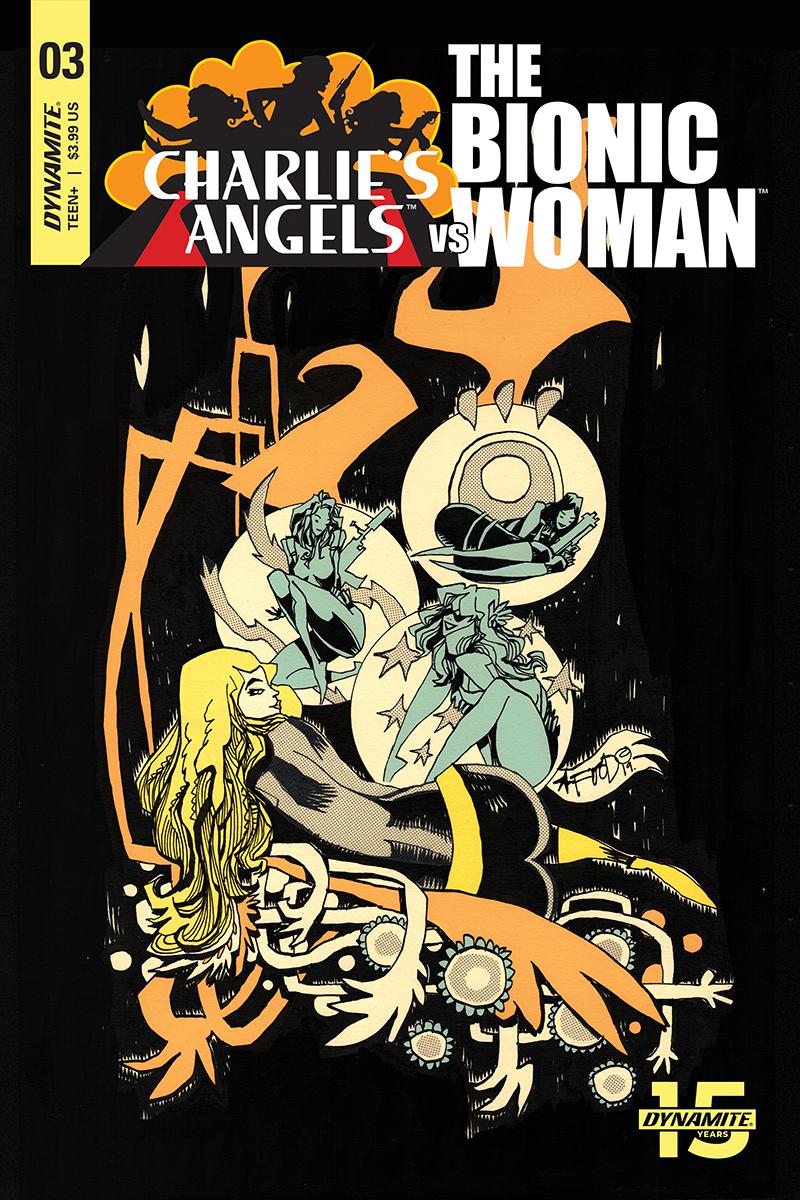 Charlies Angels vs The Bionic Woman #3 Cover B Variant Jim Mahfood Cover