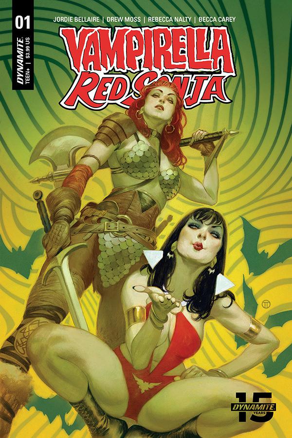 Vampirella Red Sonja #1 Cover B Variant Julian Totino Tedesco Cover