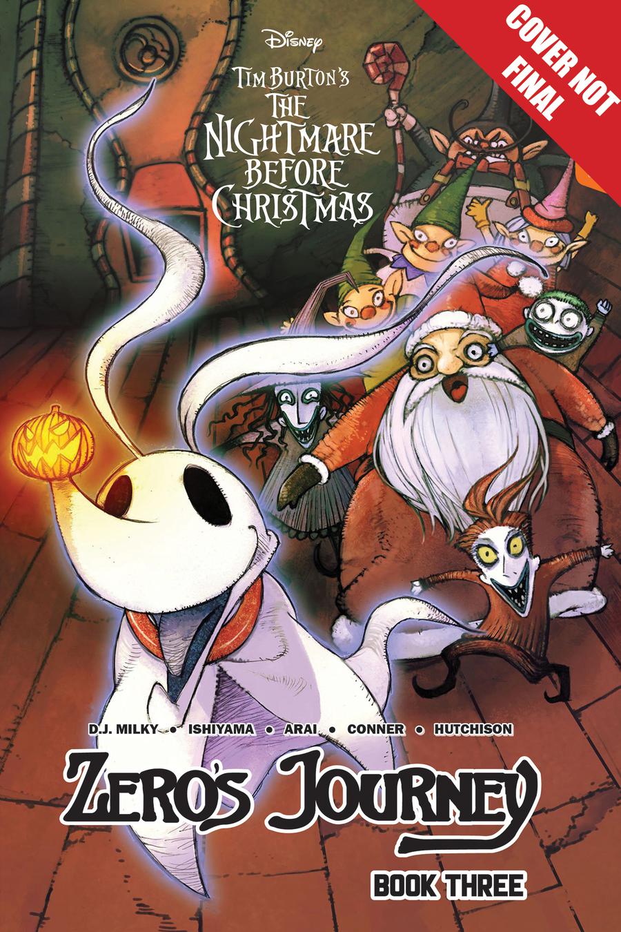 Disney Manga Tim Burtons Nightmare Before Christmas Zeros Journey Vol 3 GN