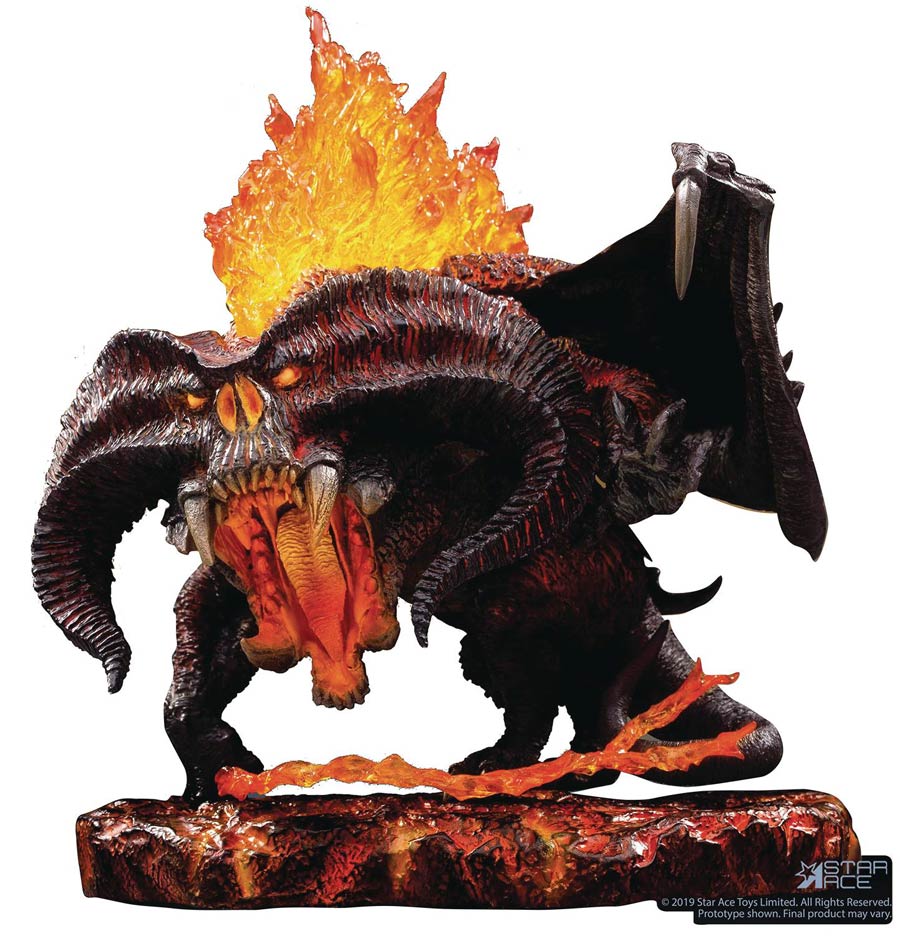 Lord Of The Rings Balrog Defo Real Soft Vinyl Statue Deluxe