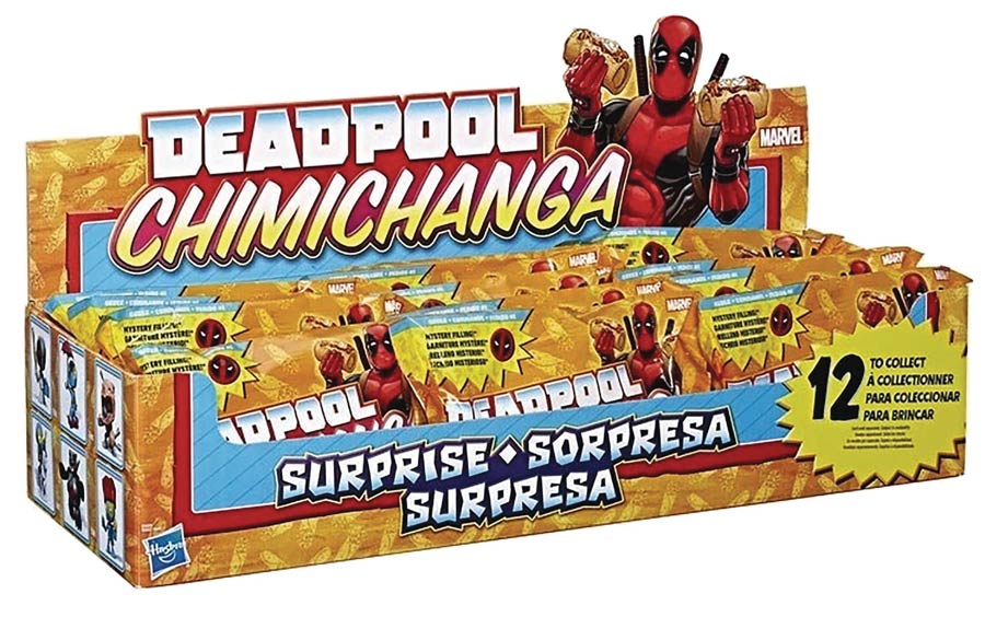 Deadpool Chimichanga Surprise Figure Blind Mystery Box 12-Piece Display