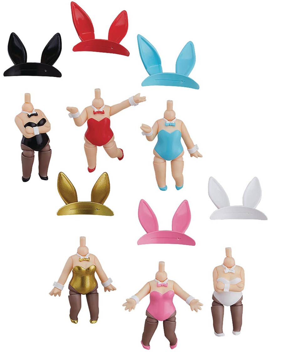 Nendoroid More Dress Up Bunny Outfit Blind Mystery Box 6-Piece Display
