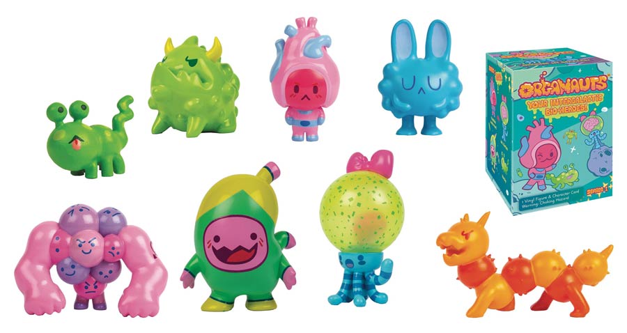 Organauts Mini Figure Blind Mystery Box 20-Piece Display