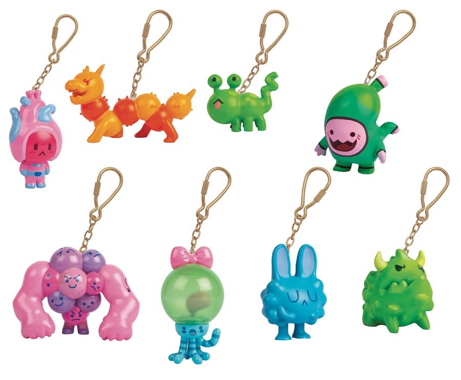 Organauts Tinies Charm Keychain Blind Mystery Box 20-Piece Display