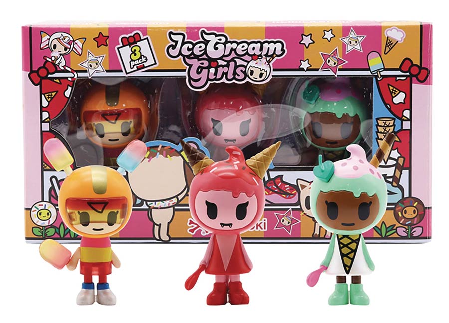 tokidoki Ice Cream Girls 3-Piece Figure Set