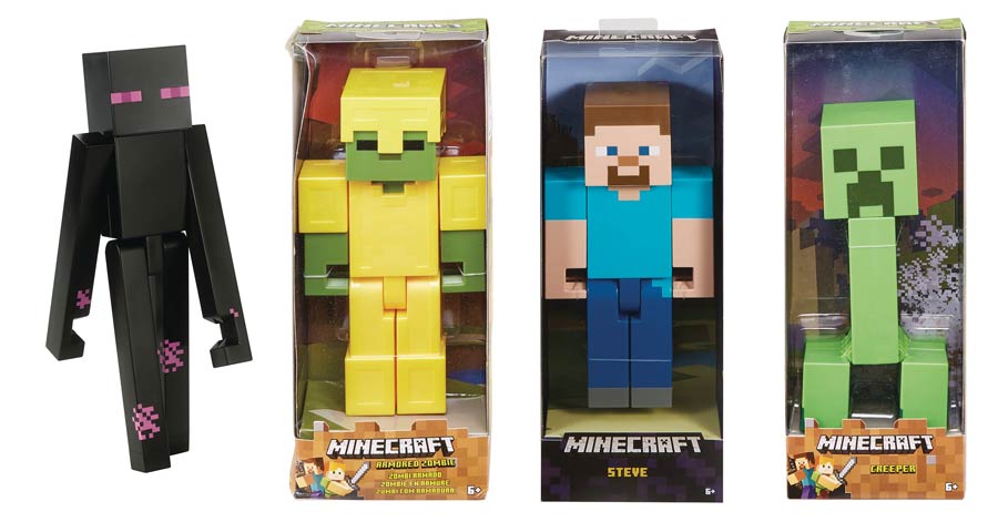 Minecraft Large Scale Action Figure Assortment Case 201901