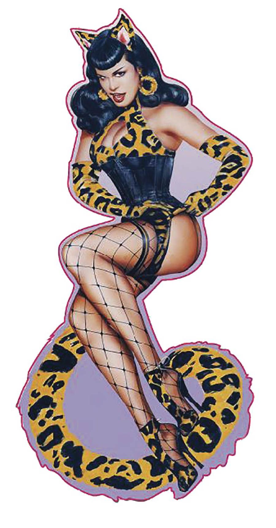 Bettie Page Enamel Pin - Tattoo Flash