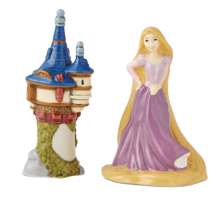 Disney Salt & Pepper Shaker Set - Rapunzel And The Tower