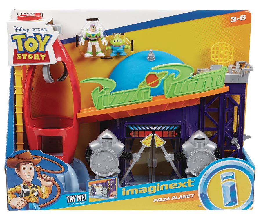 Imaginext Toy Story Planet Pizza Playset Case