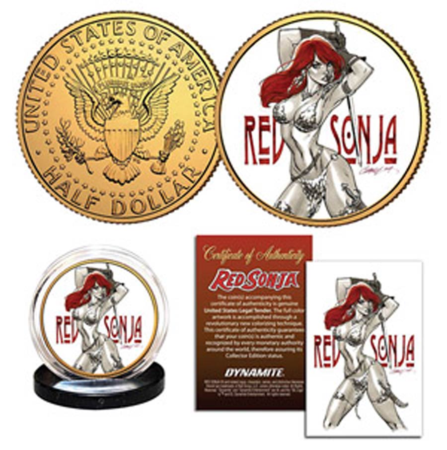 Red Sonja Collectible Coin - J Scott Campbell