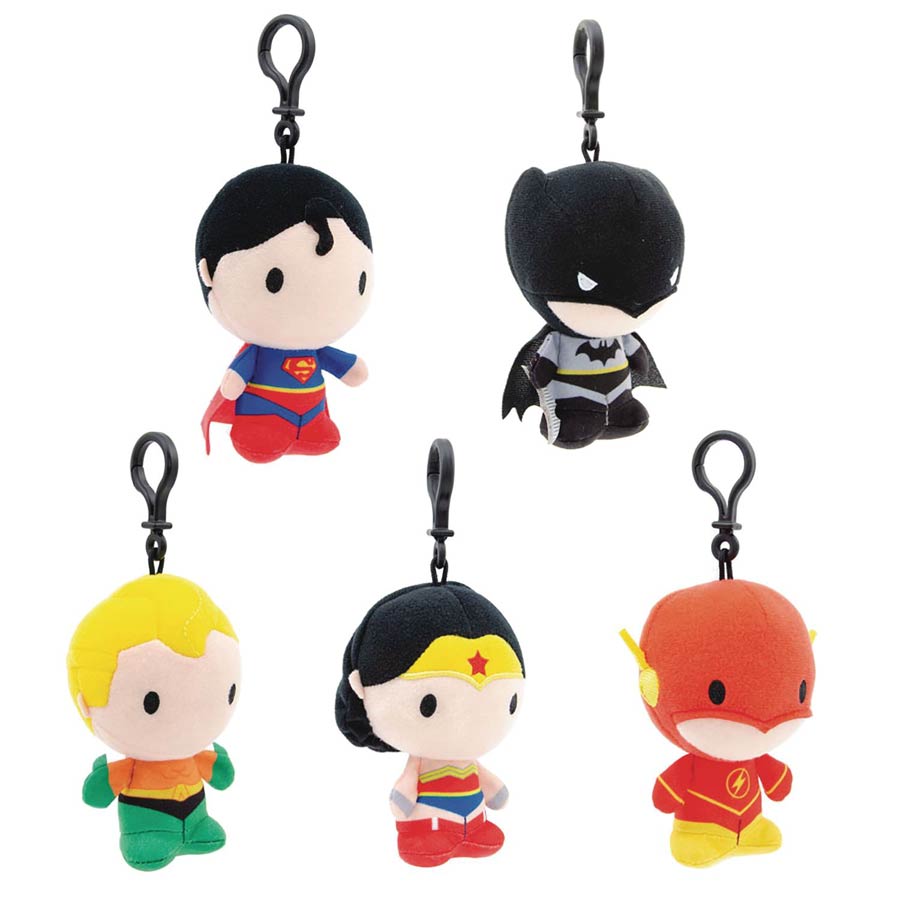 DC Comics Chibi 4-Inch Plush Clip-On 12-Piece Assortment Case