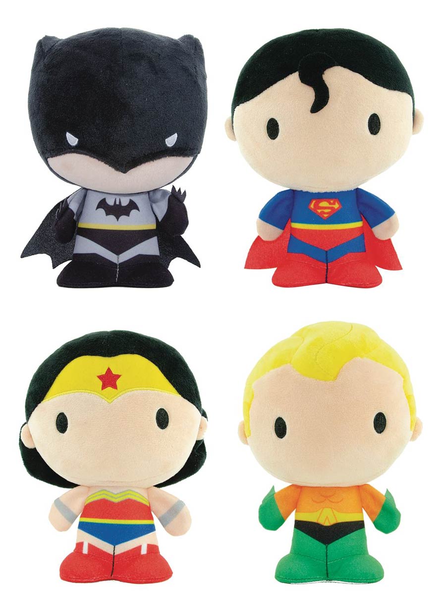 DC Comics Chibi 7-Inch Plush 6-Piece Assortment Case