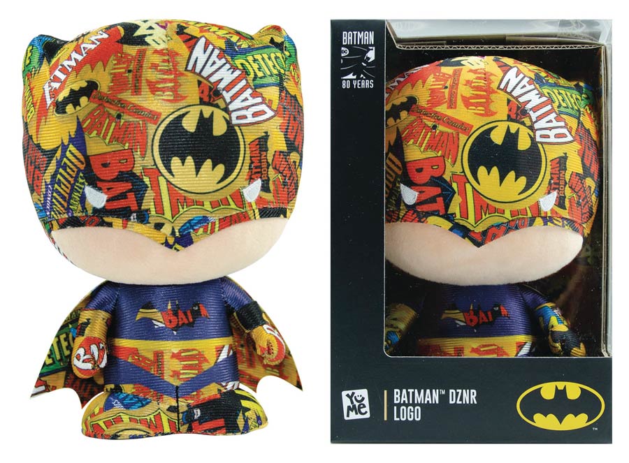 DC Comics Chibi DZNR Series 7-Inch Batman Plush - Logo Collage Batman