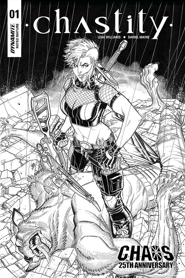 Chastity Vol 2 #1 Cover I Incentive Nick Bradshaw Black & White Cover