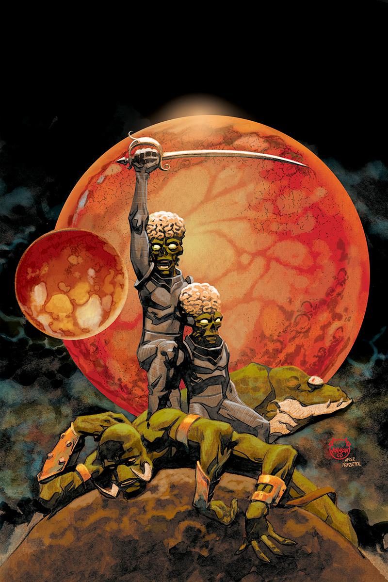 Warlord Of Mars Attacks #4 Cover G Incentive Dave Johnson Virgin Cover