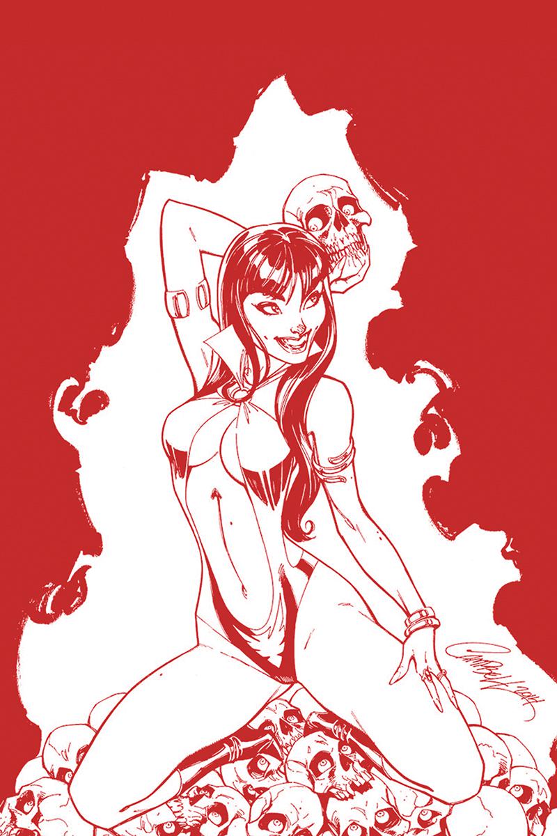 Vampirella Vol 8 #3 Cover S Limited Edition J Scott Campbell Crimson Blood Line Art Cover