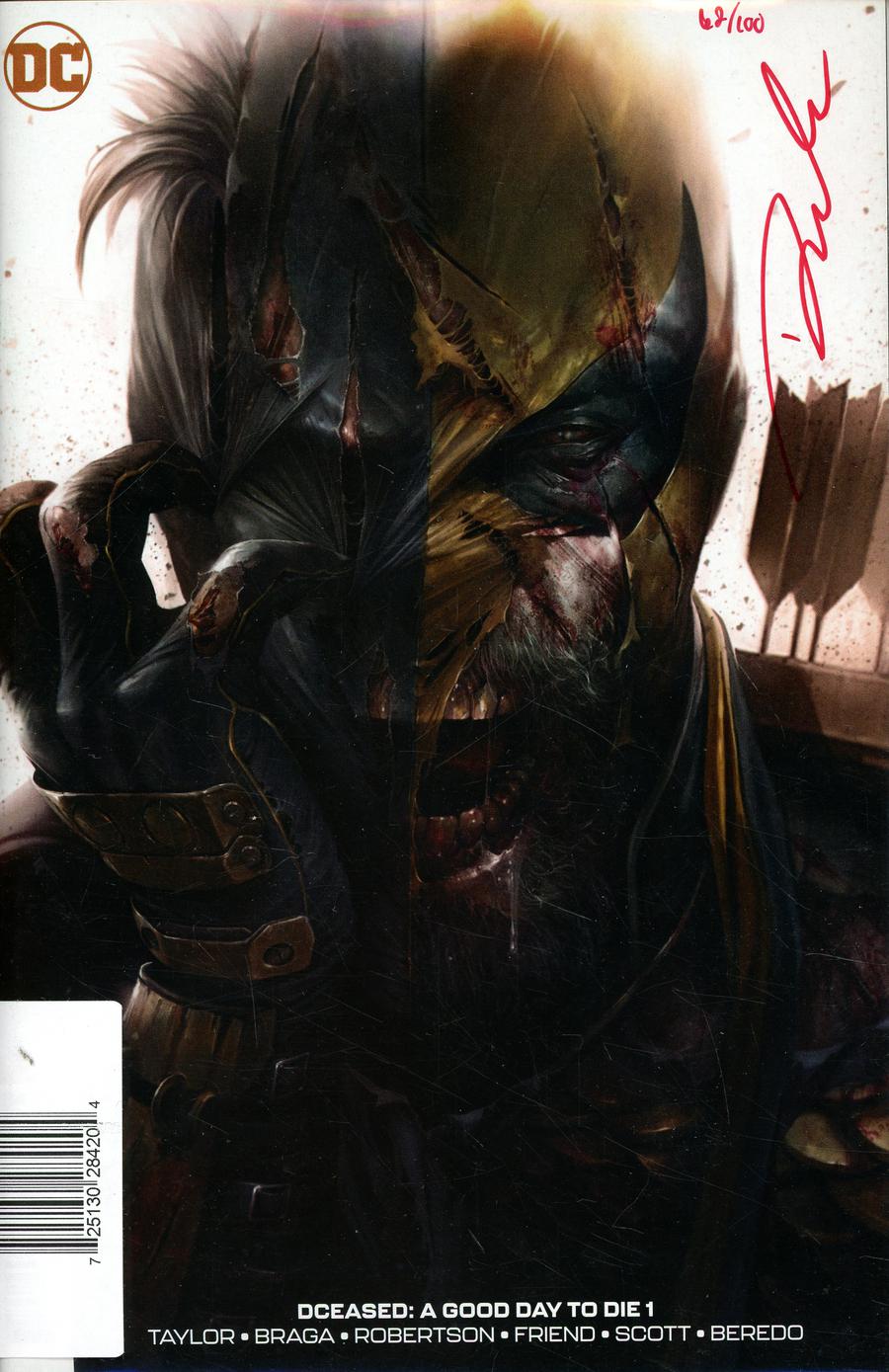 DCeased A Good Day To Die #1 Cover E DF Francesco Mattina Cover Signed By Darick Robertson