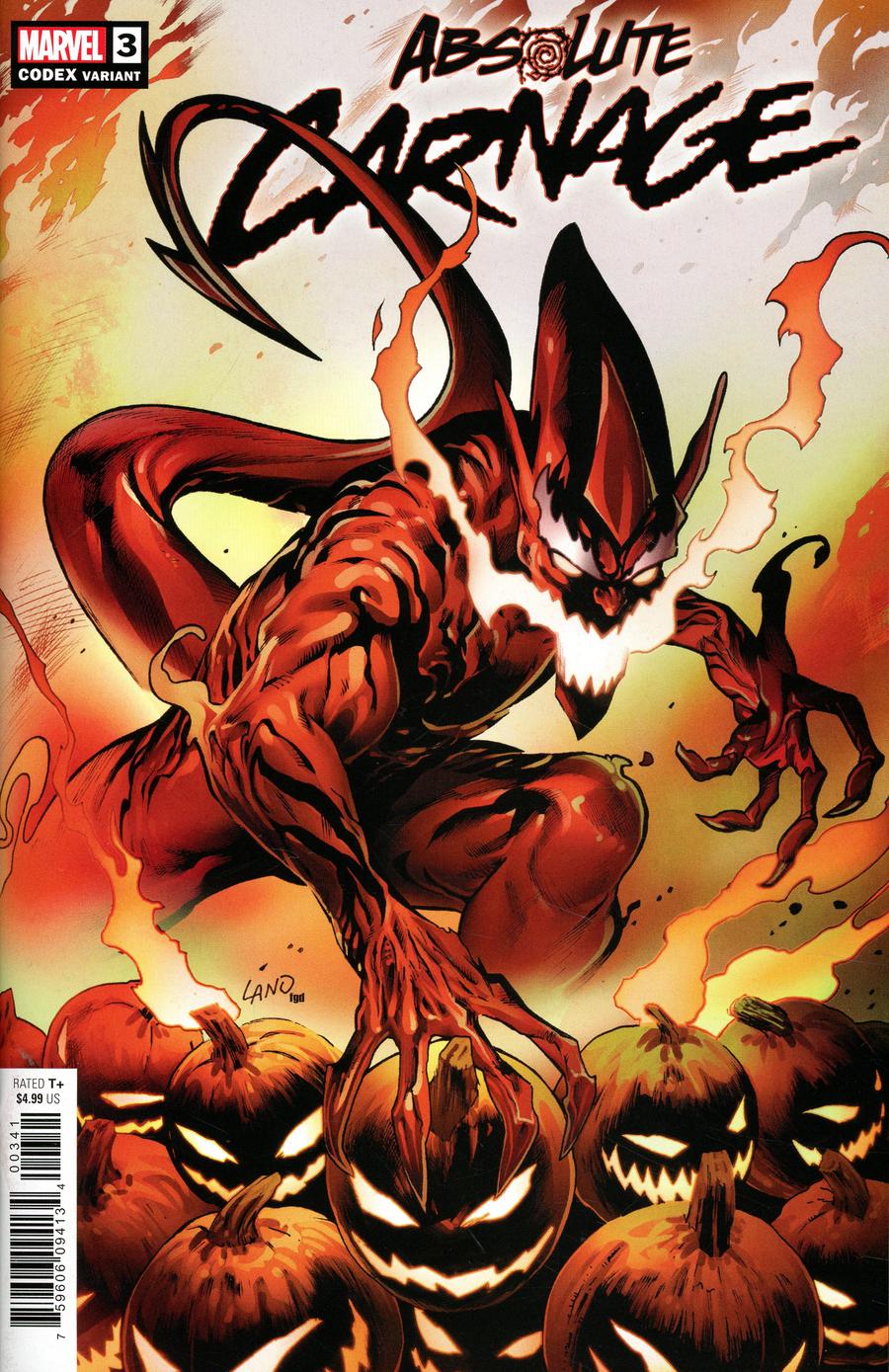 Absolute Carnage #3 Cover F Incentive Greg Land Codex Variant Cover