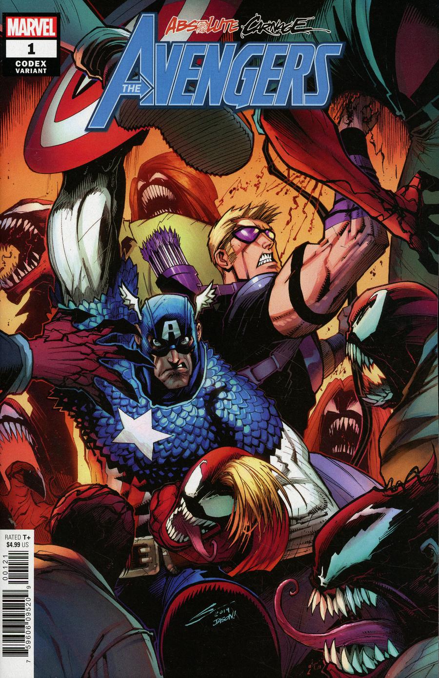 Absolute Carnage Avengers #1 Cover B Incentive Gerardo Sandoval Codex Variant Cover
