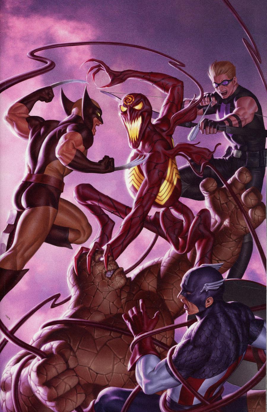 Absolute Carnage Avengers #1 Cover D Incentive Virgin Variant Cover