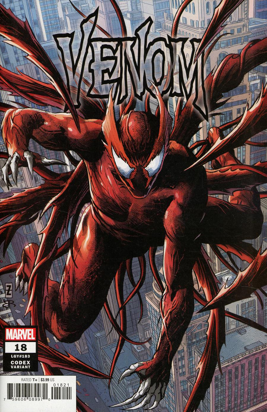 Venom Vol 4 #18 Cover C Incentive Patrick Zircher Codex Variant Cover (Absolute Carnage Tie-In)