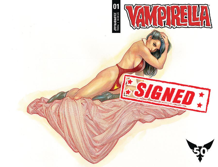 Vampirella Vol 8 #1 Cover Z-C Regular Frank Cho Wraparound Cover Signed By Christopher Priest