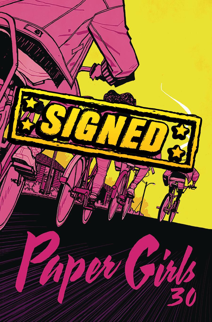 Paper Girls #30 Cover B Signed By Brian K Vaughan & Cliff Chiang