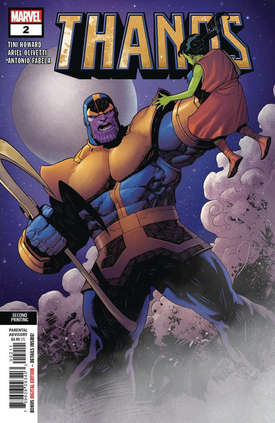 Thanos Vol 3 #2 Cover D 2nd Ptg Variant Ariel Olivetti Cover