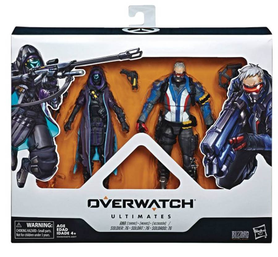 Overwatch Ultimates 6-Inch Dual Pack Action Figure Assortment 201901 - Shrike Ana & Soldier 76