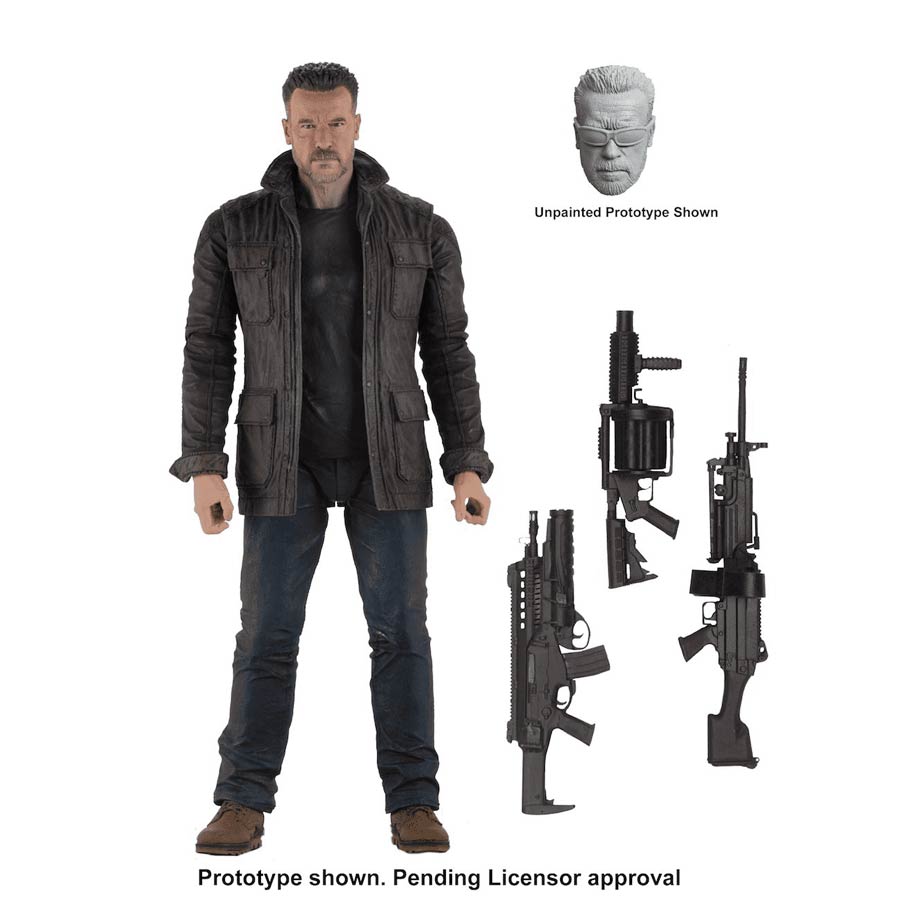 Terminator Dark Fate T-800 7-Inch Scale Action Figure