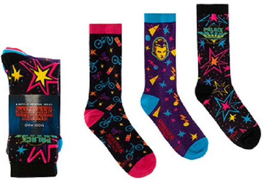 Stranger Things Palace Arcade 3-Pack Crew Socks