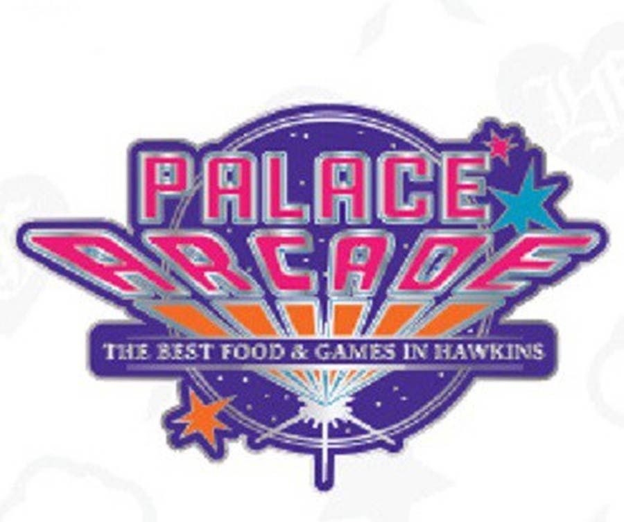 Stranger Things Palace Arcade Logo Enamel Pin