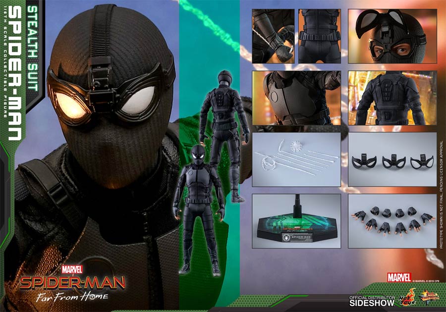Spider-Man Far From Home Spider-Man Stealth Suit Sixth Scale Figure