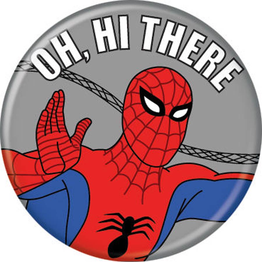 Spider-Man 60s Cartoon 1.25-inch Button - Hi There (87387)