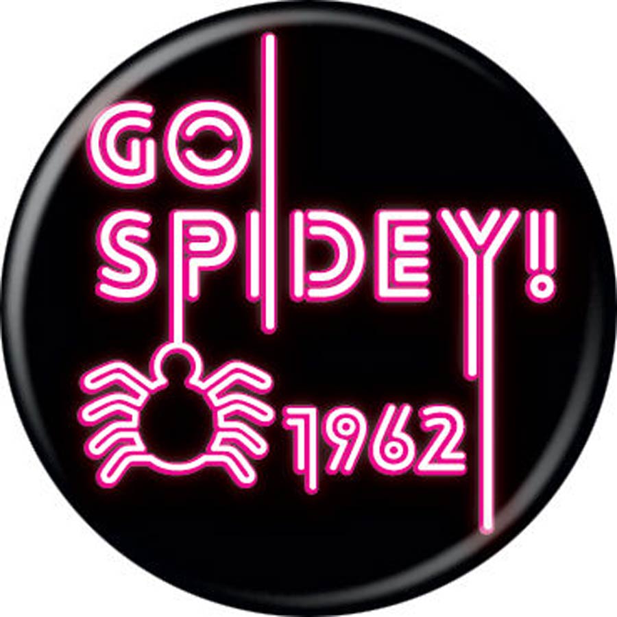 Spider-Man Japanese 1.25-inch Button - Go Spidey 1962 (87592)