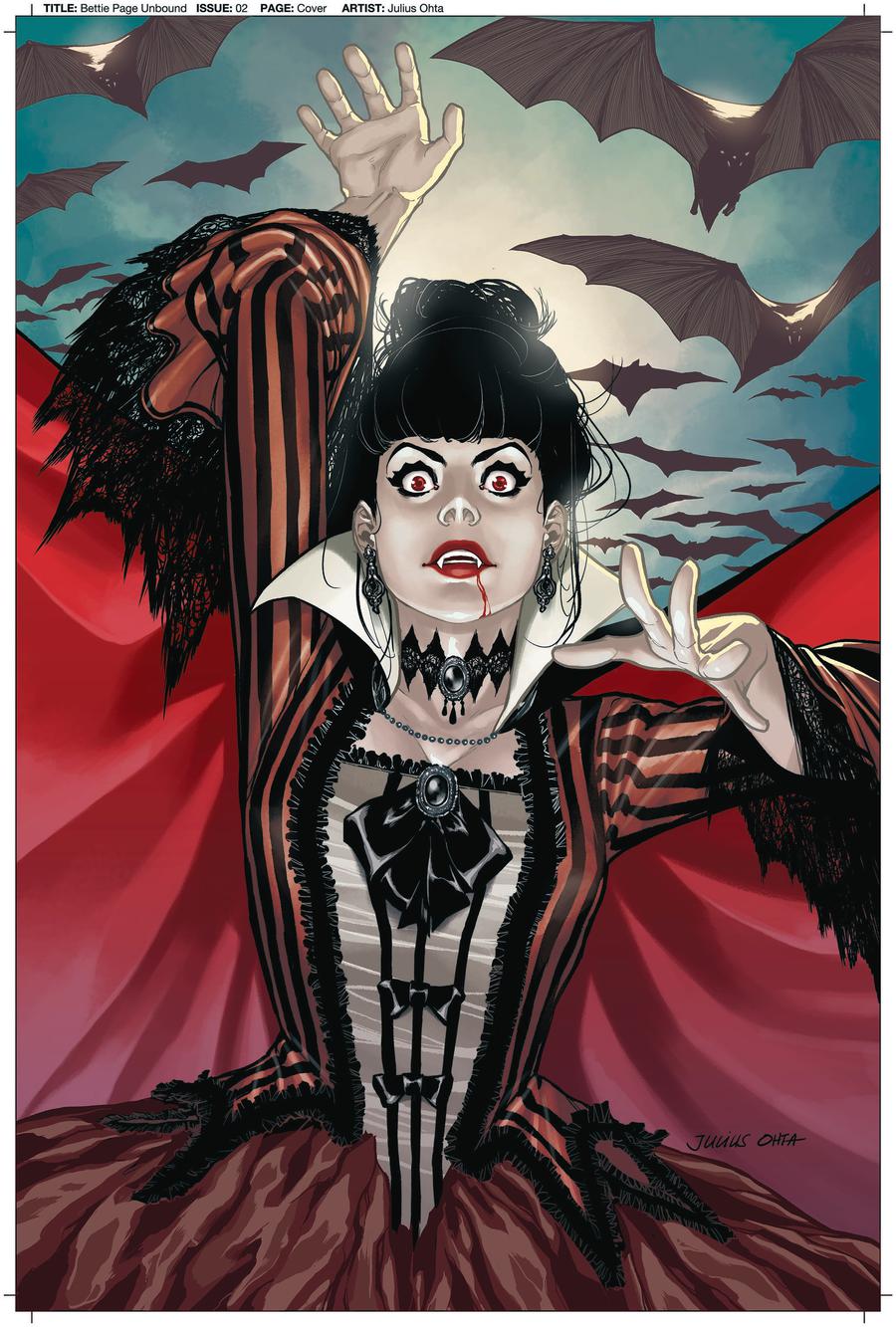 Bettie Page Unbound #2 Cover F Incentive Julius Ohta Virgin Cover