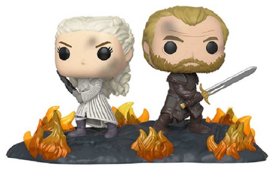 POP Moment Game Of Thrones Daenerys And Jorah With Swords Vinyl Figure