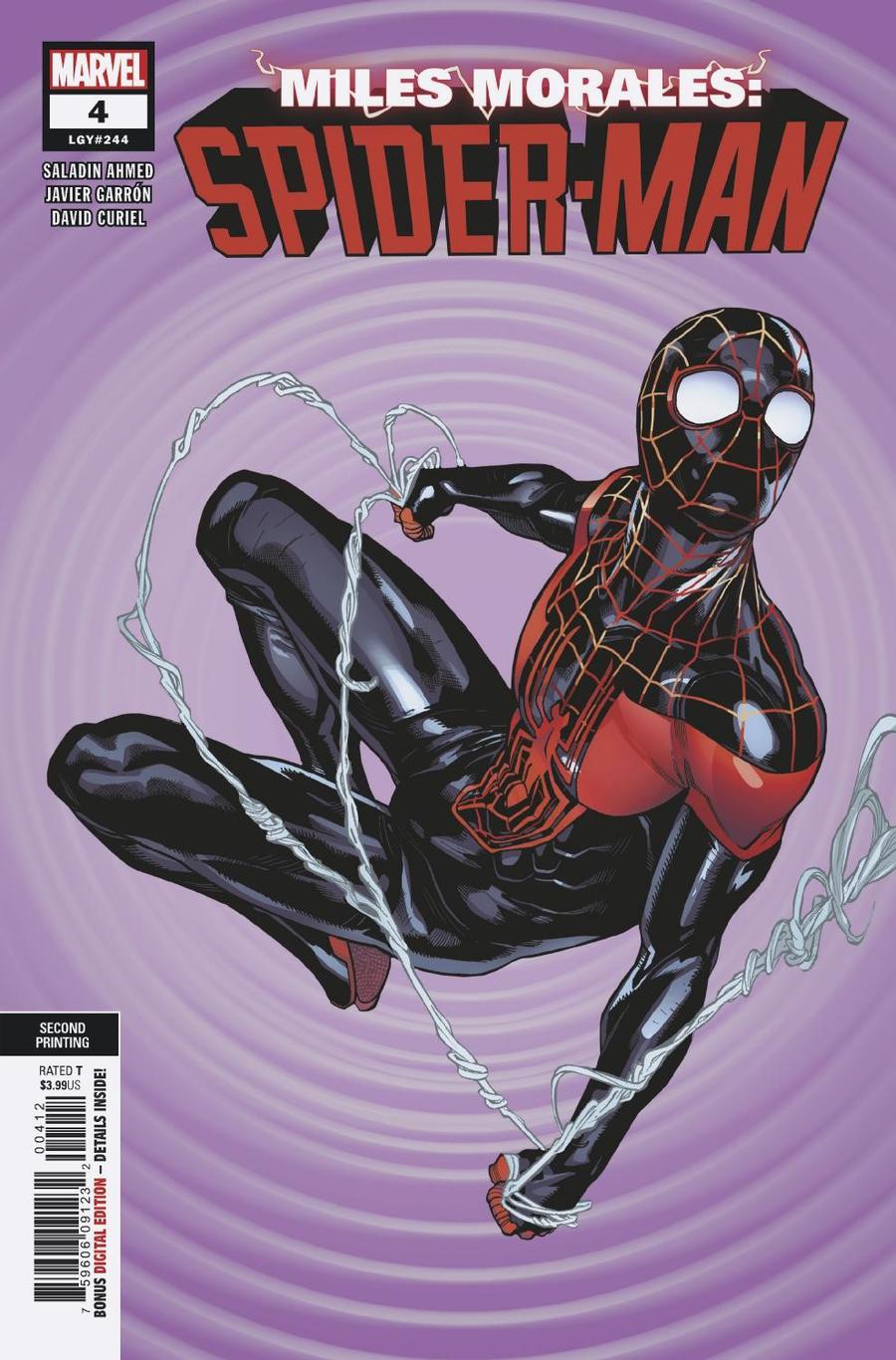 Miles Morales Spider-Man #4 Cover B 2nd Ptg Variant Javi Garron Cover