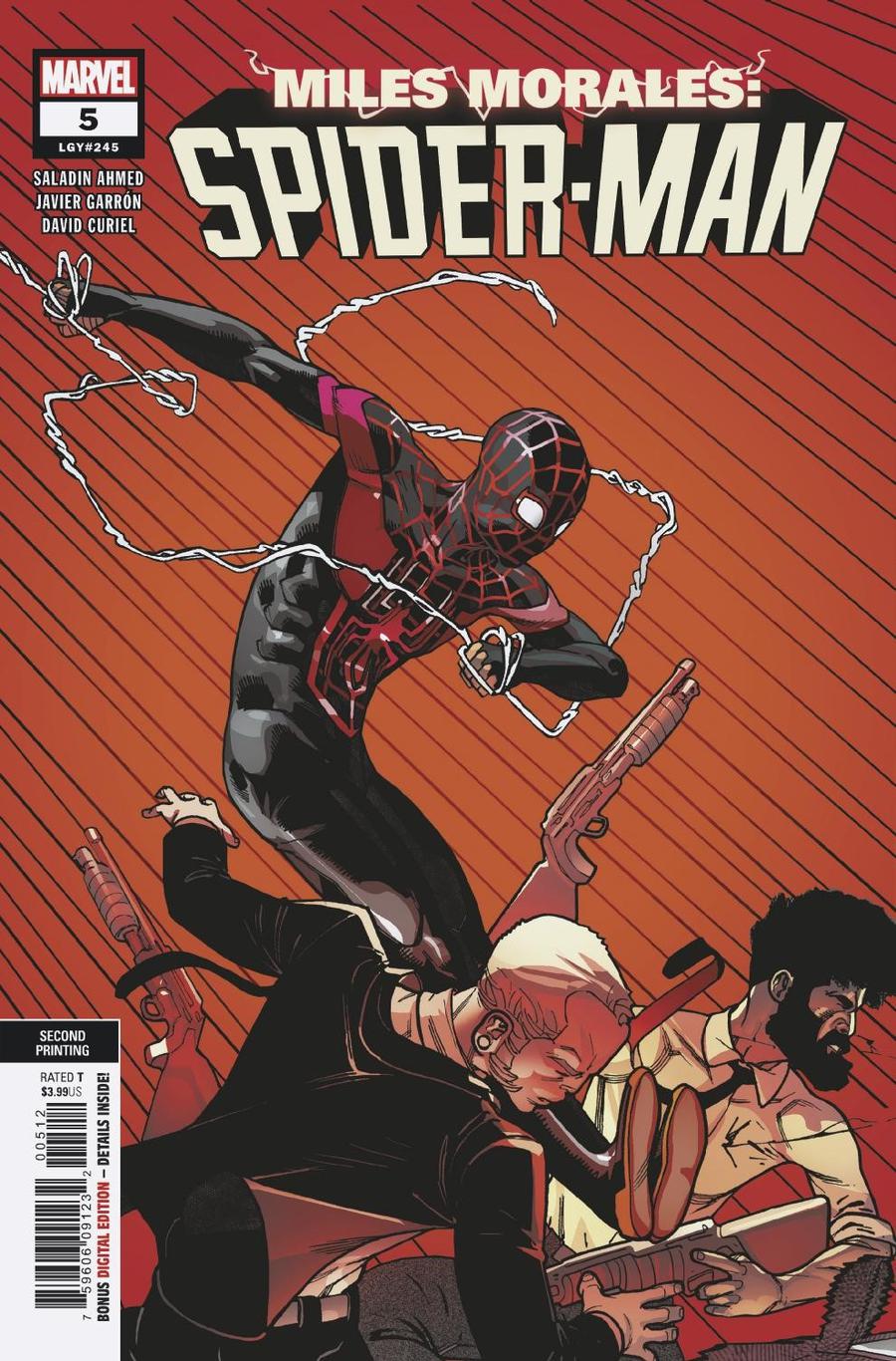 Miles Morales Spider-Man #5 Cover B 2nd Ptg Variant Javi Garron Cover
