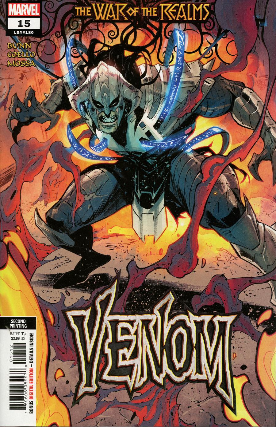 Venom Vol 4 #15 Cover C 2nd Ptg Variant Iban Coello Cover (War Of The Realms Tie-In)