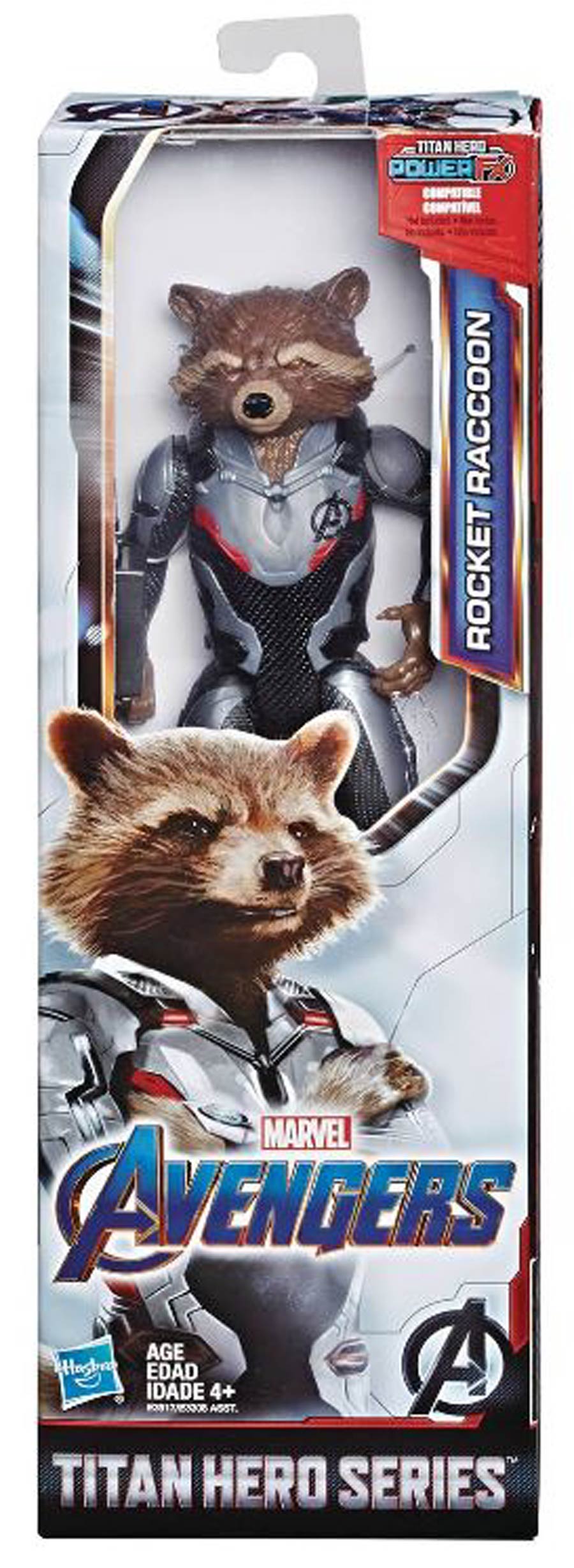 Avengers Endgame Titan Heroes 12-Inch Action Figure Assortment 201901-B - Rocket Raccoon