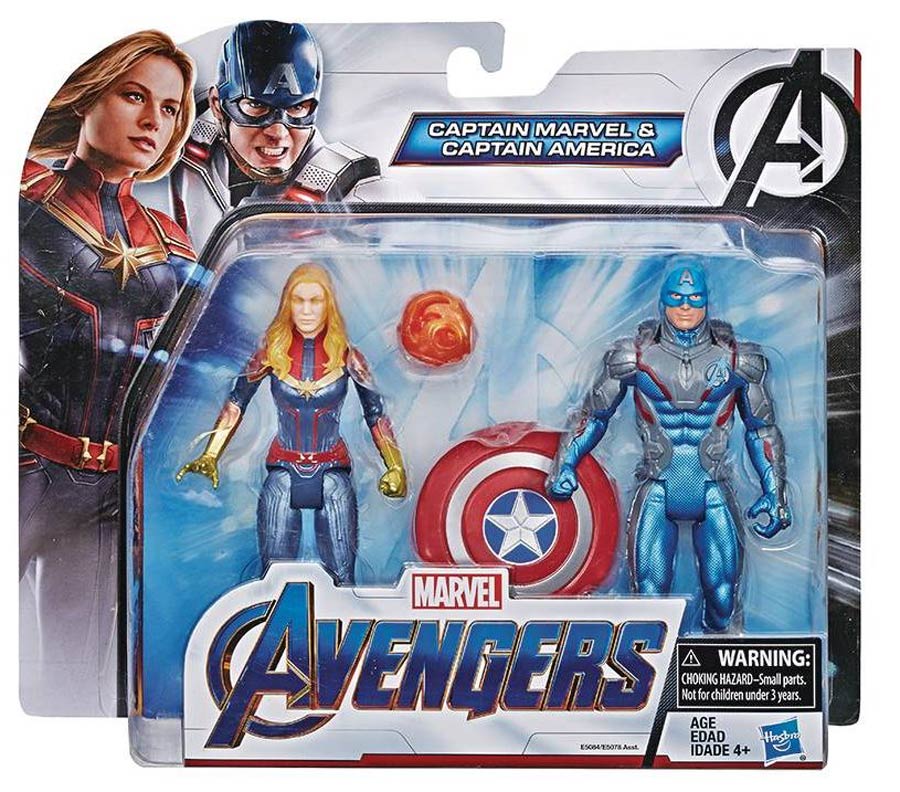 Avengers Endgame 6-Inch Action Figure Team Pack Assortment 201902 - Captain America & Captain Marvel