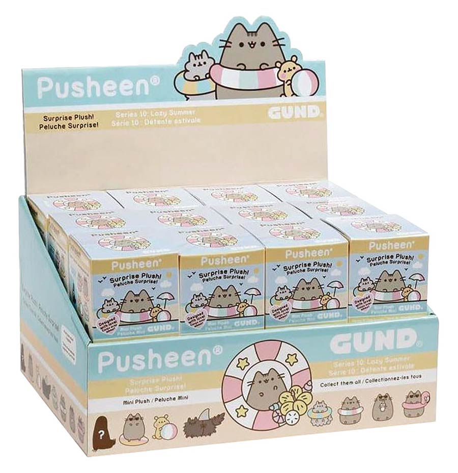 Pusheen Series 10 Lazy Summer Blind Mystery Box 24-Piece Display