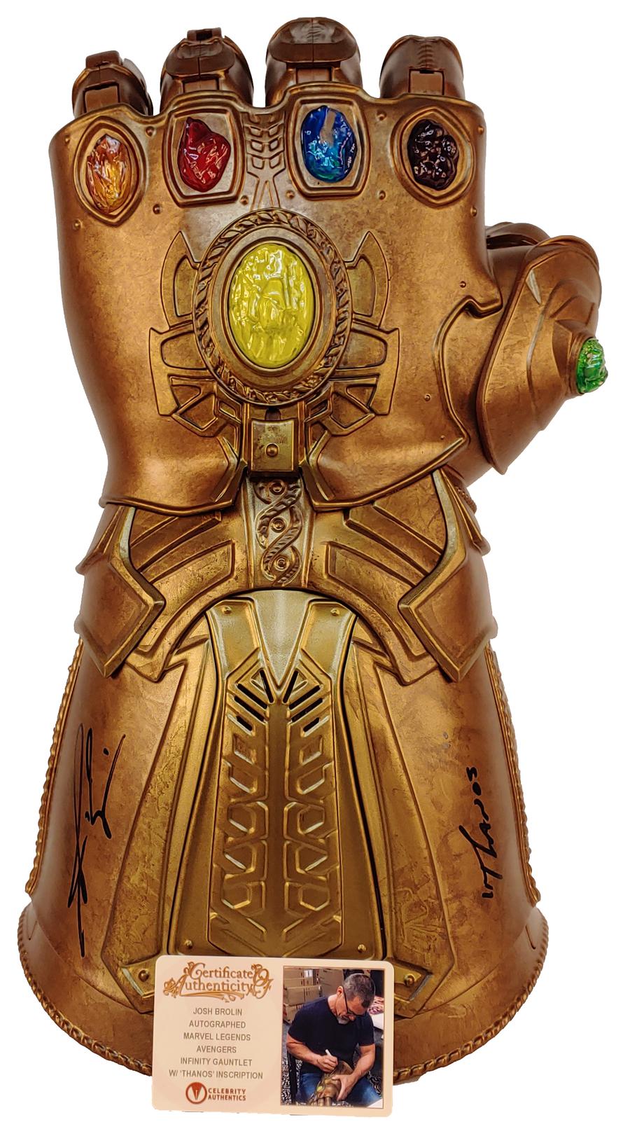 Josh Brolin Autographed And Quoted Thanos Marvel Avengers Infinity Gauntlet