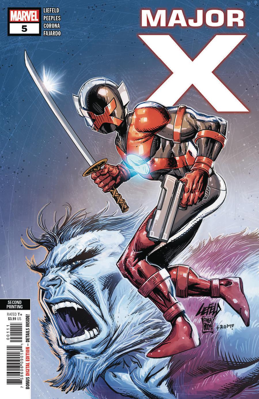 Major X #5 Cover B 2nd Ptg Variant Rob Liefeld Cover