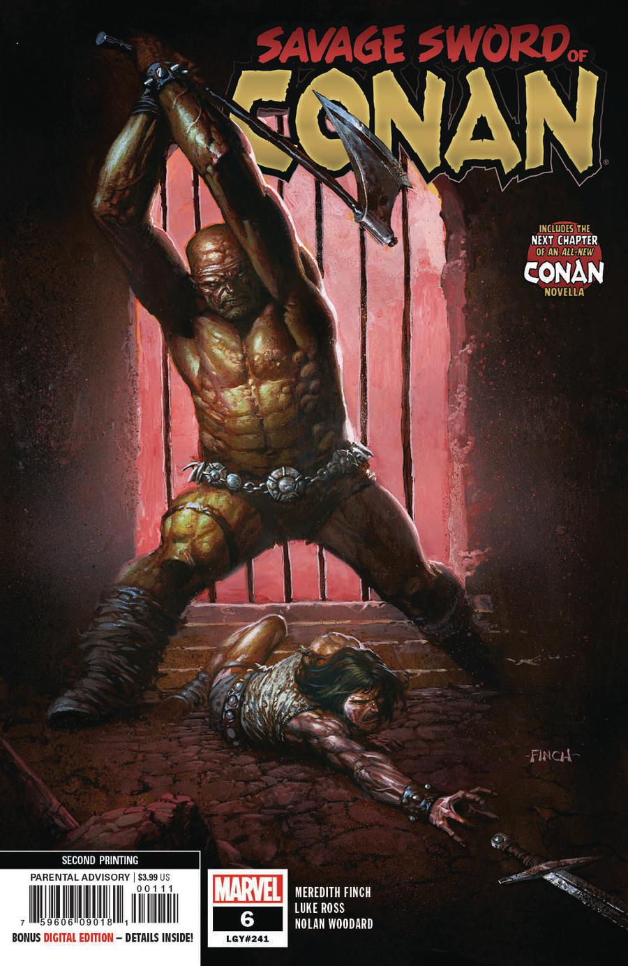 Savage Sword Of Conan #6 Cover D 2nd Ptg Variant David Finch Cover